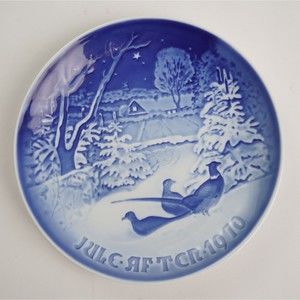 Bing & Grondahl B&G Christmas Plate 1970 7" never used with box